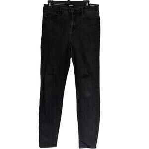 Buffalo David Bitton Jeans Womens 30x27 Black Mollie High Rise‎ Skinny Stretch